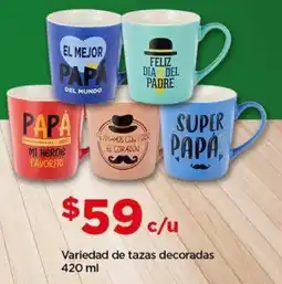 Bodega Aurrerá Variedad de tazas decoradas oferta