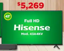Bodega Aurrerá Hisense full hd 43" oferta
