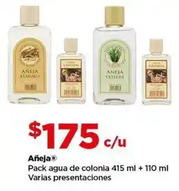 Bodega Aurrerá Añeja pack agua de colonia oferta