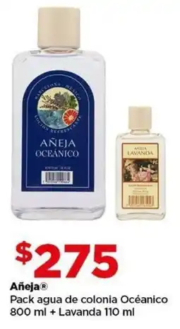Bodega Aurrerá Añeja pack agua de colonia océanico oferta