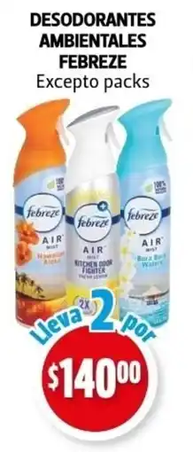 Farmacias Guadalajara Desodorantes ambientales febreze oferta