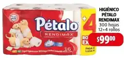 Farmacias Guadalajara Higiénico pétalo rendimax oferta