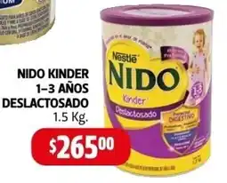 Farmacias Guadalajara Nido kinder 1-3 años deslactosado oferta
