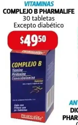 Farmacias Guadalajara Vitaminas complejo b pharmalife oferta