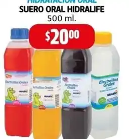 Farmacias Guadalajara Hidratación oral suero oral hidralife oferta