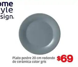 Soriana Híper Plato postre 20 cm redondo oferta