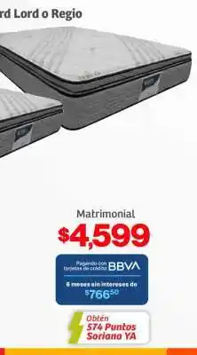 Soriana Híper Colchón Matrimonial oferta