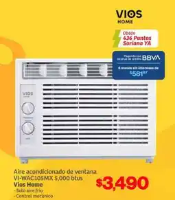 Soriana Híper Aire acondicionado de ventana VI-WAC105MX 5,000 btus oferta