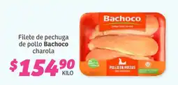 Soriana Híper Filete de pechuga de pollo Bachoco charola oferta