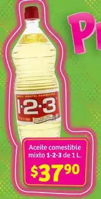 Soriana Híper Aceite comestible mixto 1-2-3 de 1 L oferta