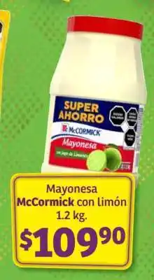 Soriana Híper Mayonesa McCormick con limón oferta
