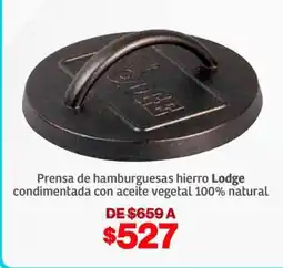 Prensa de hamburguesas hierro Lodge