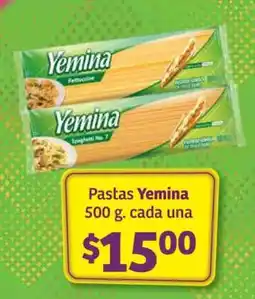 Soriana Híper Pastas Yemina oferta