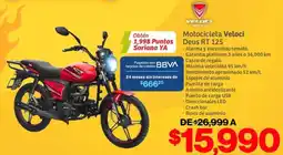 Soriana Híper Motocicleta VELOCI DEUS RT 125 oferta