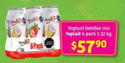Soriana Híper Yoghurt bebible mix Yoplait oferta