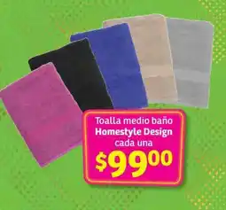 Soriana Híper Toalla medio baño Homestyle Design oferta