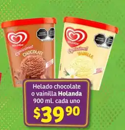 Soriana Híper Helado chocolate o vainilla Holanda oferta