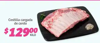 Soriana Híper Costilla cargada de cerdo oferta