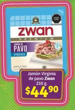 Soriana Híper Jamón Virginia de pavo Zwan oferta