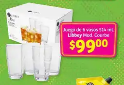 Soriana Híper Juego de 6 vasos 514 ml oferta