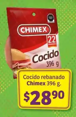 Soriana Híper Cocido rebanado Chimex 396 g oferta