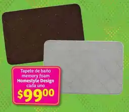 Soriana Híper Tapete de baño memory foam oferta
