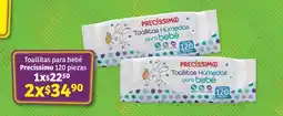 Soriana Híper Toallitas para bebé Precissimo 120 piezas oferta