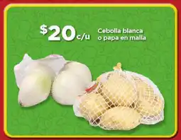 Bodega Aurrerá Cebolla blanca o papa en malla oferta