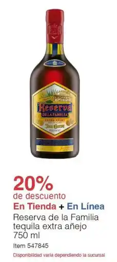 Costco Reserva de la familia tequila extra añejo oferta