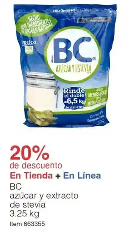 Costco Bc azúcar y extracto de stevia oferta