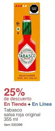 Costco Tabasco salsa roja original oferta