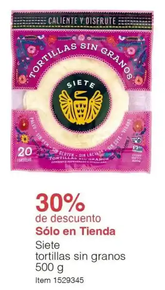 Costco Siete tortillas sin granos oferta