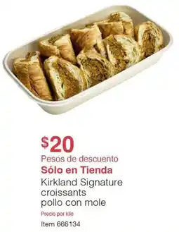 Costco Kirkland signature croissants pollo con mole oferta