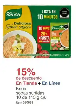 Costco Knorr sopas surtidas oferta