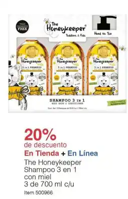 Costco The honeykeeper shampoo 3 en 1 con miel oferta