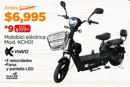 Chedraui KIWO motobici eléctrica oferta