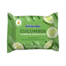 Farmacias Benavides Cucumber Toallitas de Limpieza Facial oferta