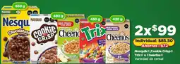 Bodega Aurrerá Nesquik, Cookie Crisp, Trix, Cheerios oferta