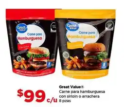 Bodega Aurrerá Great Value Carne para hamburguesa oferta