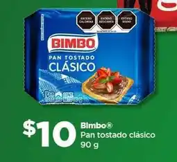 Bodega Aurrerá Bimbo Pan tostado clásico oferta