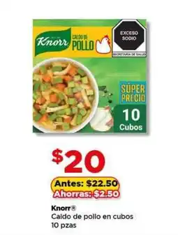 Bodega Aurrerá Knorr Caldo de pollo en cubos oferta