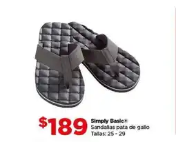 Bodega Aurrerá Simply Basic Sandalias oferta