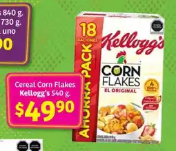 Soriana Híper Cereal Corn Flakes Kellogg's oferta