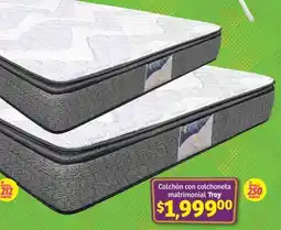 Soriana Híper Colchón con colchoneta matrimonial Troy oferta