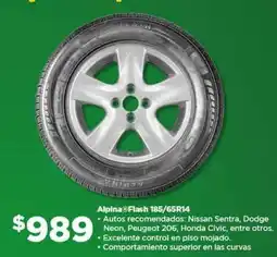 Bodega Aurrerá Alpina Flash 185/65R14 oferta