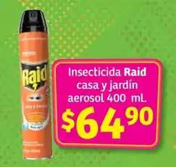 Soriana Híper Insecticida Raid casa y jardín aerosol oferta