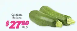 Soriana Súper Calabaza Italiana oferta