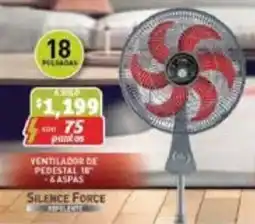 Soriana Híper Ventilador de Pedestal 18” - 6 Aspas oferta