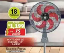 Soriana Híper Ventilador de Pedestal 18” - 6 Aspas oferta