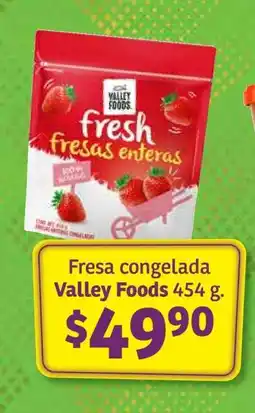 Soriana Híper Fresa congelada Valley Foods 454 g oferta